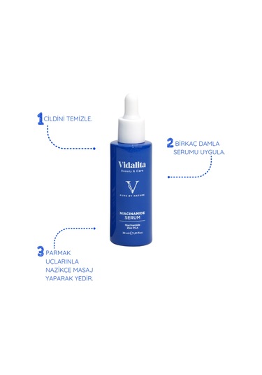 Vidalita %10 Niacinamide + Zinc Pca Dengeleyici Cilt Bakım Serumu 30 ML