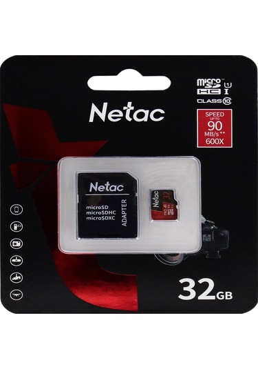 Netac 32Gb Microsdhc Hafıza Kartı V10/A1/C10 Nt02P500Pro-032G-R