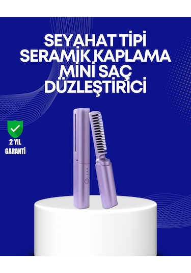 Usb Şarjlı Kablosuz Saç Düzleştirici Hızlı Ve Pratik