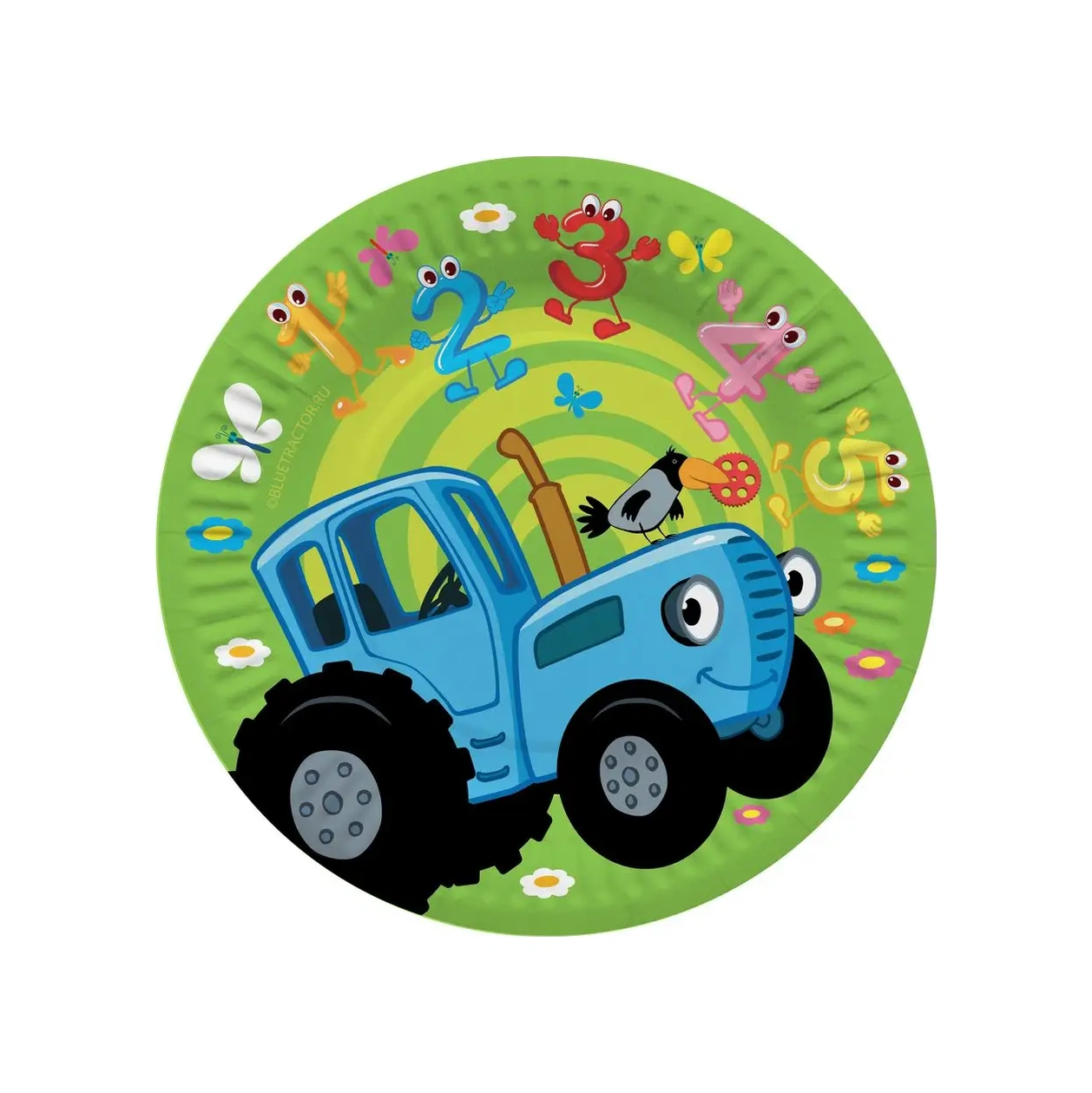 Davajdarit' Çocuk Partisi İçin Tek Kullanımlık Mavi Traktör Temalı Ürünler 164585843 100 adet