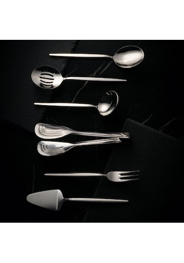 Fecra Luxe Silver 6 Parça Servis Seti Sade