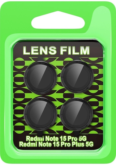 Xiaomi Redmi Note 15 Pro Plus 5g Raze Metal Kamera Lens - Siyah