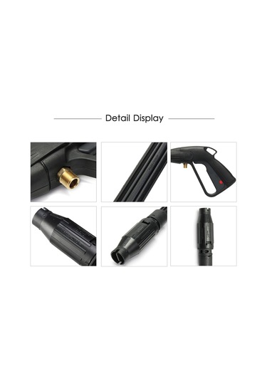 Yüksek Basınçlı Yıkama Tabancası Ile Yüksek Güç Yıkama Siyah