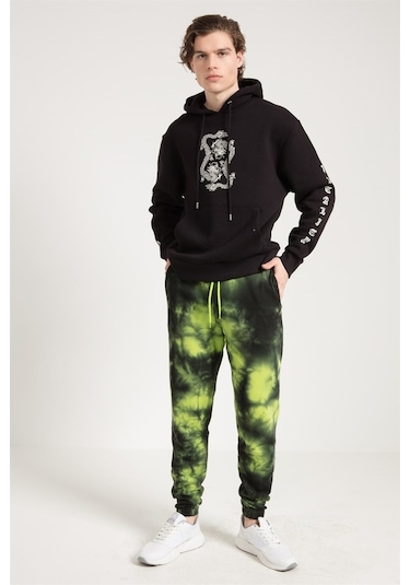 Jahr Marc Batik Yıkamalı Yeşil Erkek Eşofman Altı Yeşil