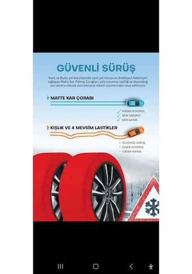 Matte Kar Çorabı Large Universal