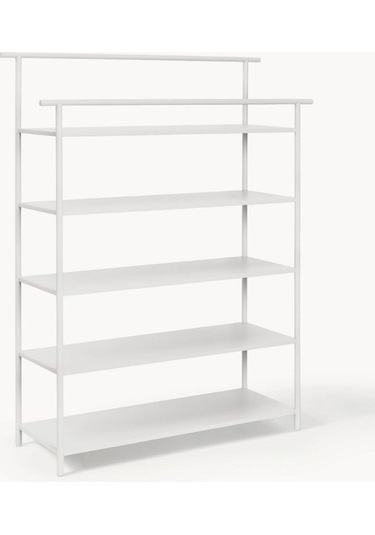 Dora Çok Amaçlı Metal Saclı Ayakkabı Rafı Beyaz