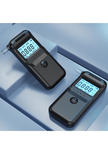 Besthome1 Taşınabilir Yüksek Hassasiyetli Alkol Ölçer, Sesli Sonuç, 50 Kayıt Hafızalı, Gece Okunabilir Lcd Ekran, Çok Kolay Kul