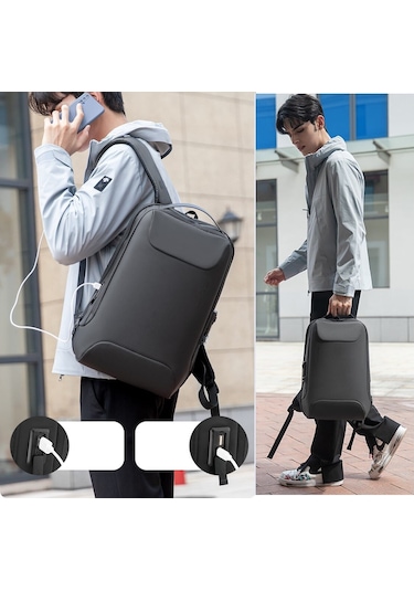 Mark Ryden MR9000 USB Şarj Portlu Kilitli Laptop Notebook Sırt Çantası