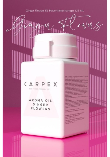 Carpex Ginger Flowers 125 Ml. Classic Seri E2 Power Makine Koku Kartuşu 6 Adet Ginger Flowers