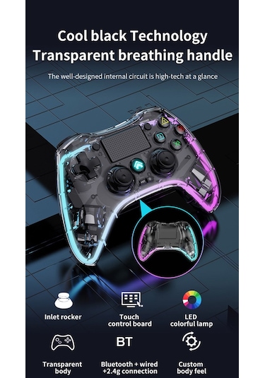 Wireless Gaming Controller Kablosuz Gamepad Telefon/Android/IOS/PC/PS4/TV Box Uyumlu Oyun Kolu