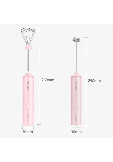 Hombey Halka El Tipi Elektrikli Mikser - 4 Hızlı, Kablosuz, Usb Şarjlı - Beyaz, Krema, Yumurta Karıştırıcı - Minik, Taşınabilir, Hamur Ve Kremalar İçin Yeşil