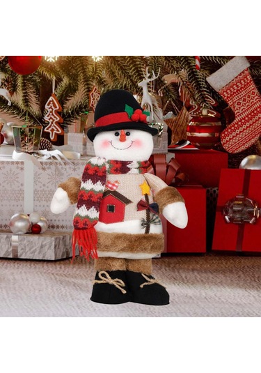 Suntek Kış Festivali Raf Dekoru Için Yılbaşı Kardan-adam