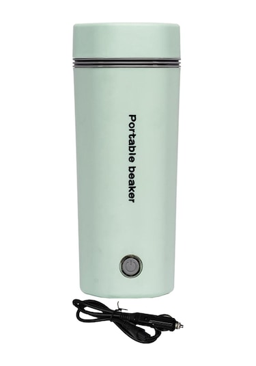 Suntek 400 ML 24 V Hızlı Kaynayan Araba Elektrikli Su Isıtıcısı Yeşil