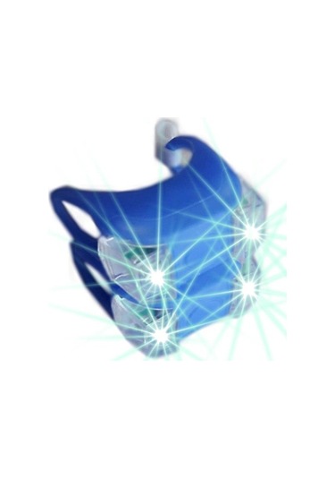 Bisiklet Silikonlu Işık Seti Far Stop + Pil Çok Renkli