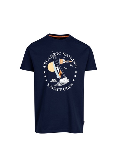 Trespass Cedarf Casual Erkek Outdoor Tişört Lacivert Lacivert