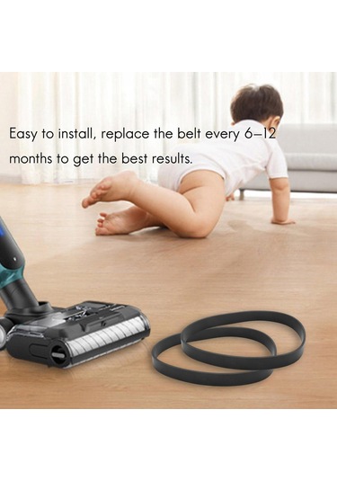 Honmex Bissell Powerforce Serisi 1700,1797,2190,... İçin 2 Adet Kauçuk Vakum Belti - Kolay Kurulum, 37.4cm Çap, 2031093/3031120 Yerine Geçici Parça