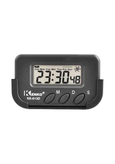 Kenko Kk613D Dijital Saat Küçük Masa Araba Saati Kronometre