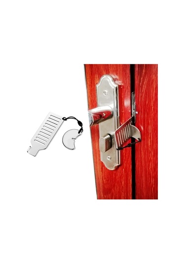 1 Adet Taşınabilir İç Mekan Kapı Kilidi, Yatak Odası, Ev Ve Seyahat İçin Taşınabilir Güvenlik Kapı Kilidi Cep Kilidi