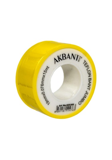 Akbant 505305 Jumbo Geniş Teflon Bant 19mm X 0 076mm X 15mt