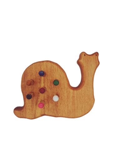 Boncuk Dizme Oyunu Ahşap Salyangoz