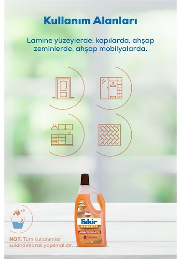 Fakir Parkett Nano Teknolojili Ahşap Temizleyici 1 L