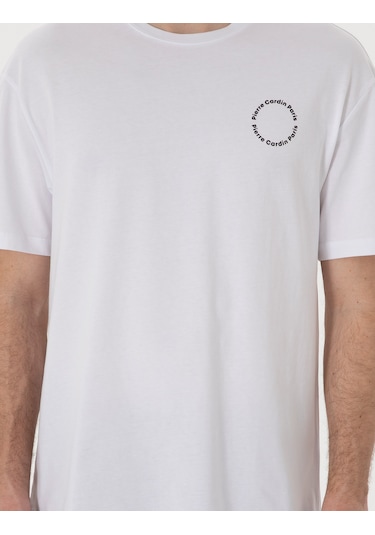 Pierre Cardin Erkek Beyaz Tişört 50310076-vr013 Beyaz