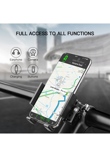 Springsun Hızlı Çıkarılabilir Bisiklet Telefon Tutucu - Titreme Önleyici Alüminyum Ve Silikon