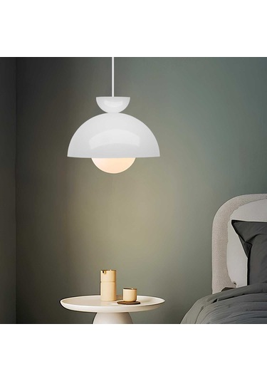 Homing Nuuq Camlı Metal Sarkıt 241340 Beyaz