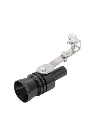 Ulzyvf Turbo Ses Çıkartıcı Egzoz Düdüğü - Siyah Alüminyum, Tüm Araçlara Uyumlu