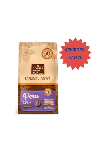 Altın Telve Coffee Bean Box Peru Çekirdek Kahve 250 G
