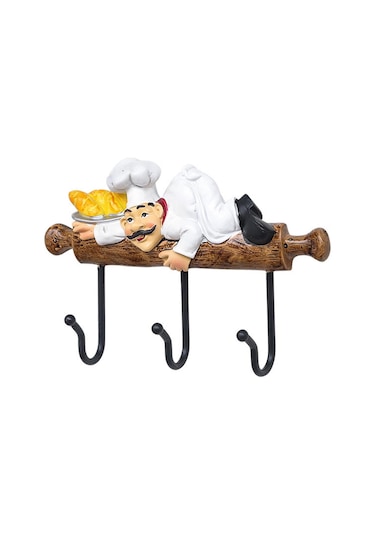 Suntek Şef Duvar Kanca Kabine Dekor Mutfak Kancası Portmanto Havlu Tuşları Çanta Çok Renkli