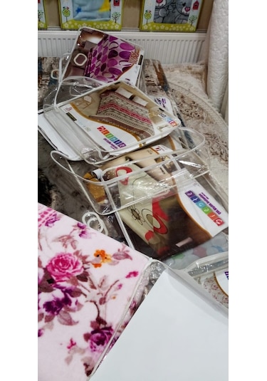 Sieste Vizon Çift Kişilik Battaniye (374958116) Lila-Beyaz