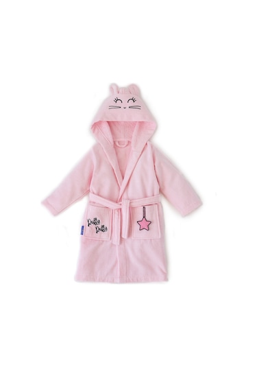 Milk&Moo 2-4 Yaş Kadife Çocuk Bornozu Çançin