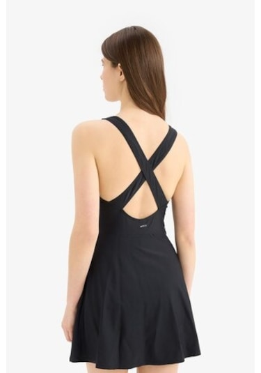 Defacto Defactofit Şort Etekli Sporcu Mayo D9375ax25hsbk81 Siyah