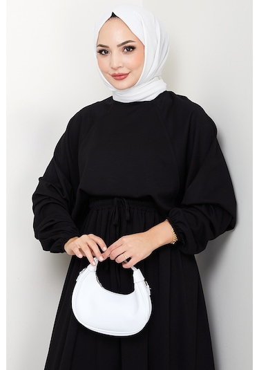 Evsan Tunik Etek Oysho İkili Takım 1650 - Siyah Siyah