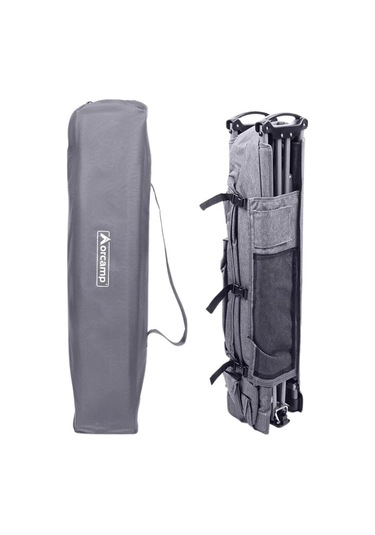 Letto Katlanabilir Kamp Yatağı & Kampet - Orcamp -cepli - Gri - Out-2361 Altın