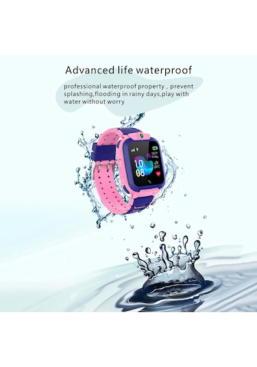 Geeroyoo JZR GY 1.44" Çocuk Lbs Takip Sos iki Yönlü Görüşme Sesli Sohbet Güvenlik Alanı IP67 Su Geçirmez i Akıllı Saat