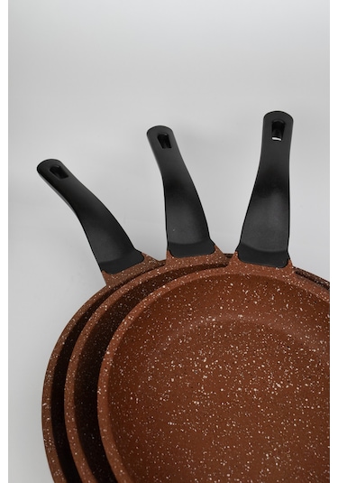 Masterchef Aluminyum Döküm 3'lü Dilimli Tava Turuncu