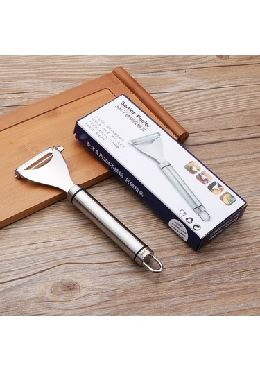 Paslanmaz Çelik Soyucu Meyve Bıçağı Planer Çok Fonksiyonlu Mutfak Sıyırıcı Patates Soyma Bıçağı Üçgen Planlayıcı , Boyut:üçgen Planlayıcı Diğer