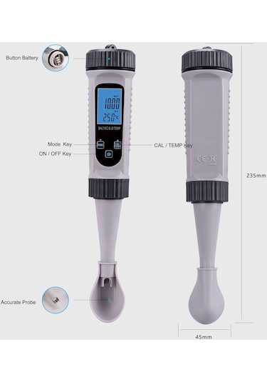 Lepmerk 4 İn1 Dijital Su Test Cihazı