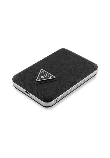 Guess 5000 mAh 15 W LED Göstergeli PU Deri Yüzey Üçgen Logolu Powerbank