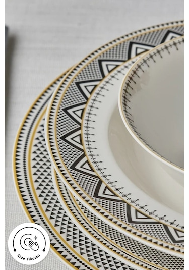 Karaca  Forever Bone Globe 24 Parça 6 Kişilik Yemek Takımı