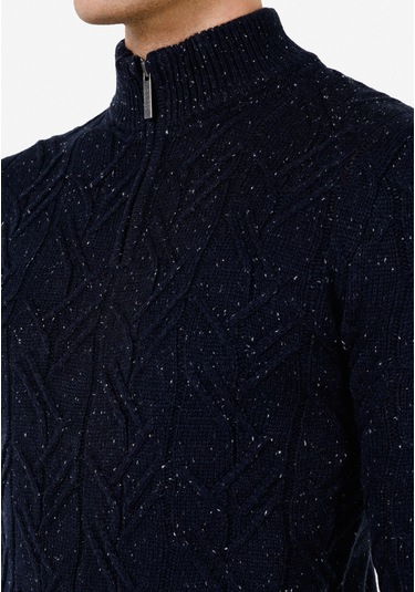 Colins Lacivert Erkek Kazak Cl1071050 Q1.v2 Nav Lacivert