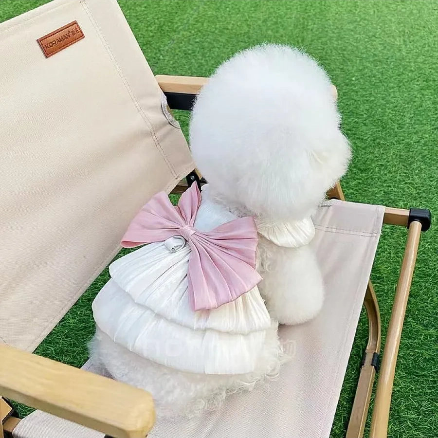 Best Golden Monkey Köpekler İçin "kremalı Marshmallow" Askılı Elbise 399375233