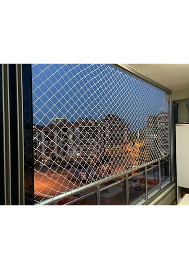 Balkon Güvenlik Ağları 6 MM İp Kalınlığı 10 CM x 10 CM Göz Aralığı