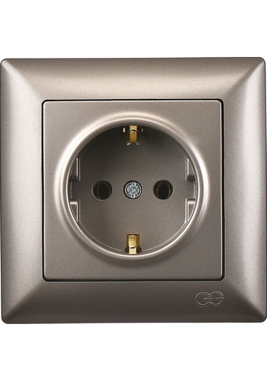 Günsan Visage Mocha Topraklı Priz