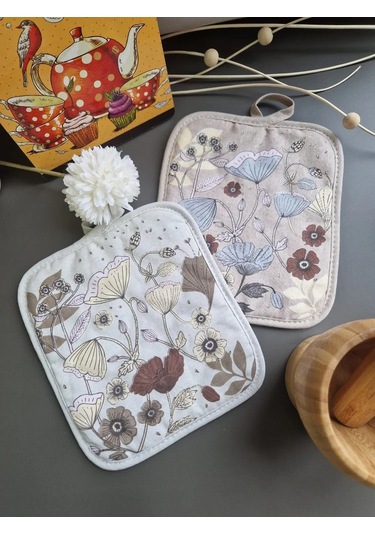 Cherir 2 Adet 19x16 Cm Tutucak Seti 351329010 Keten