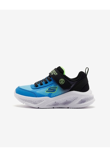 Skechers Skechers Meteor-lights - Krendox Büyük Erkek Çocuk Siyah Işıklı Spor Ayakkabı 401495l Bkbl