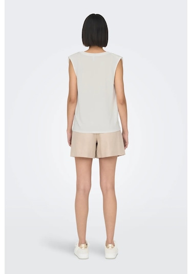 Only Kadın Onlfree Regular Fit Kolsuz Bluz 15290313 Beyaz Beyaz
