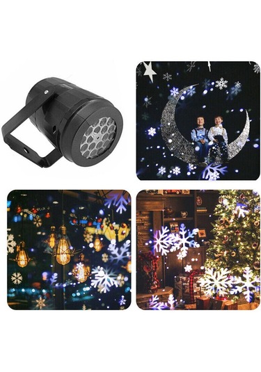 Kar Tanesi Led Noel Projektör Işıkları Dönen Peyzaj Lambası Dekorasyon Spot Noel Tatili Düğün Parti Süslemeleri İçin Au Plug Diğer